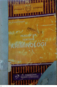Image of Pengantar Tentang Krimonologi