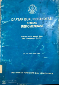 Daftar buku beranotasi dengan rekomendasi