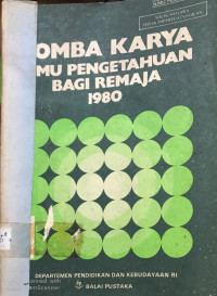 Lomba karya ilmu pengetahuan bagi remaja 1980
