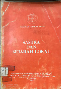 Sastra dan sejarah lokal