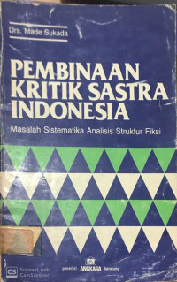 Pembinaan kritik sastra indonesia