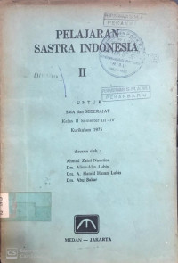 Pelajaran Sastra Indonesia  II