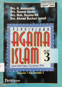 Pendidikan Agama Islam Jillid 3 Untuk SMU Kelas 3 Kurikulum 1994