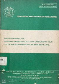 Garis-Garis Program Pengajaran