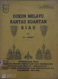 Dukun Melayu Rantau Kuantan Riau