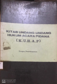 Image of Kitab Undang-Undang Hukum Acara Pidana