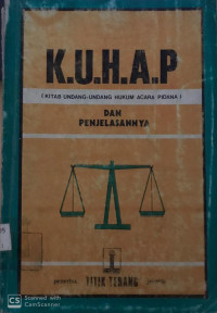KUHAP Dan Penjelesannya
