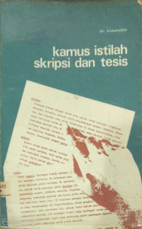 Kamus Istilah Skripsi Dan Tesis