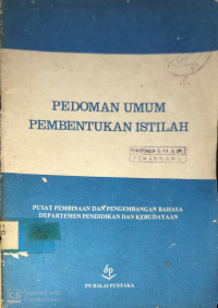 Pedoman Umum pembentukan istilah