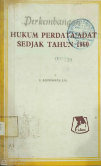 Image of Perkembangan Hukum Perdata/ Adat Sedjak Tahun 1960