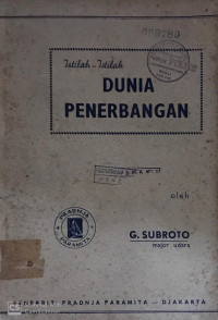 Istilah-Istilah Dunia Penerbangan