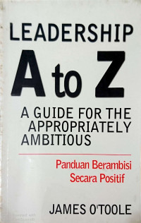 Image of Leadership A to Z A Guide for the appropriately ambitious