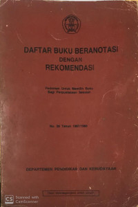 Daftar Buku Beranotasi Dengan Rekomendasi