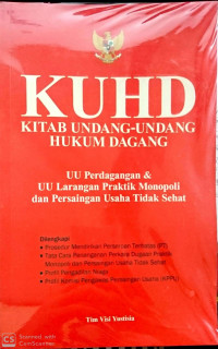 KUHD Kitab Undang - Undang Hukum Dagang