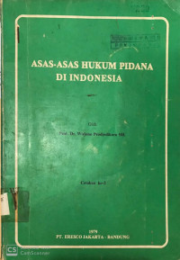 Image of Asas-Asas Hukum Pidana di Indonesia