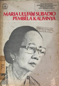 Maria Ulfah Subadio Pembela Kaumnya