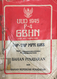 Image of UUD 1945 P-4 GBHN