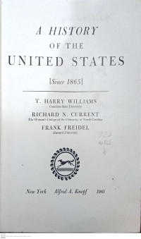 A HISTORY OF THE UNITED STATES ( Since 1865 )