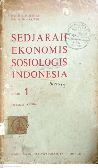 Image of SEDJARAH EKONOMIS SOSIOLOGIS INDONESIA DJILID 1